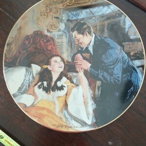 Gone with the Wind collector plate "Scarlett and Rhett's Honeymoon"